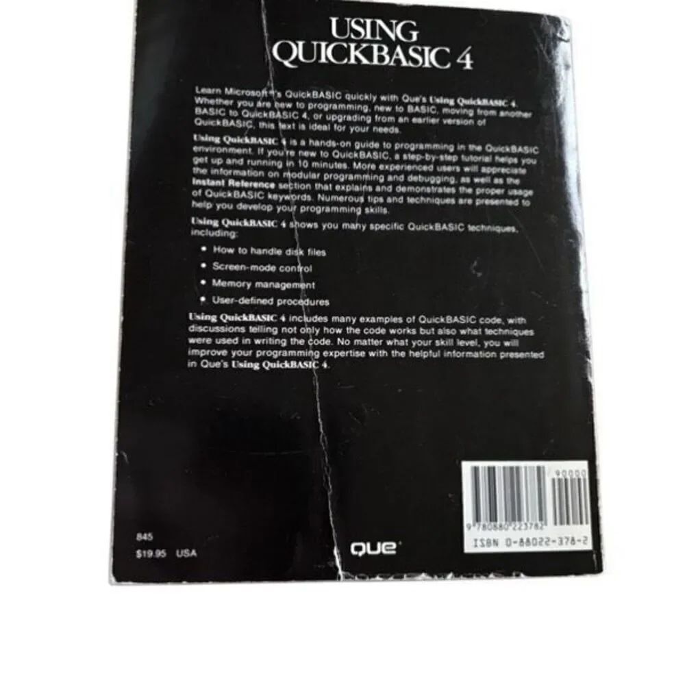 Using Quickbasic 4 Book - Picture 5 of 5